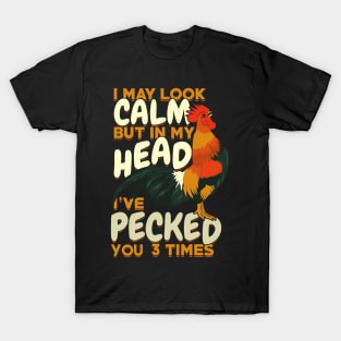 Funny Backyard Chickens Rooster Farmer Gift T-Shirt